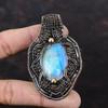 Rainbow Mystic Opal Pendant Copper Wire Wrapped Pendant Handmade Ethnic Pendant Amazing Copper Jewelry Real Gemstone Pendant Engagement Gift
