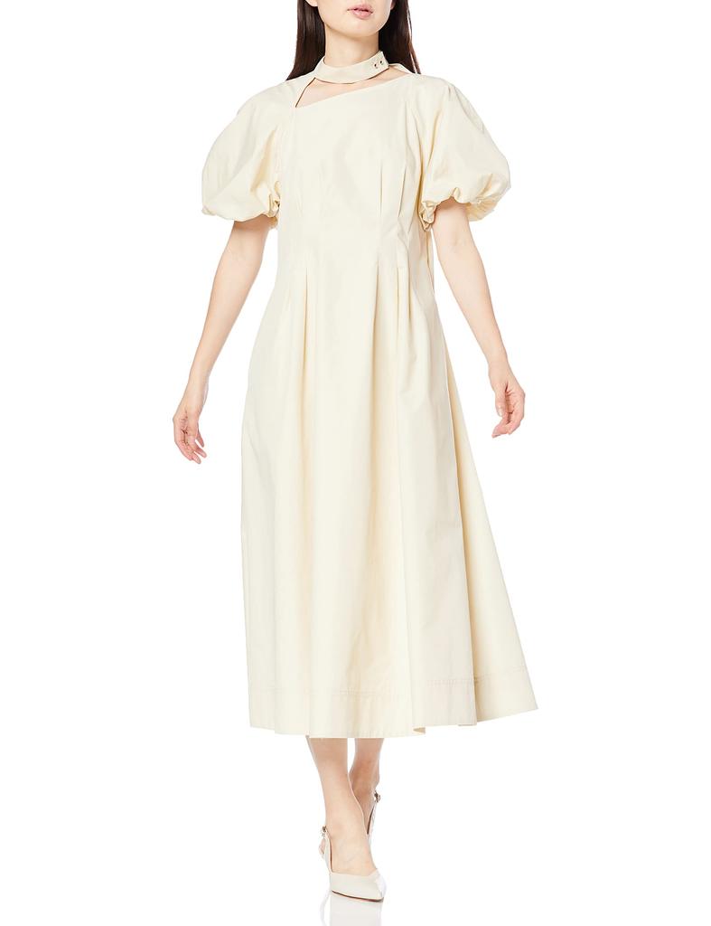 ECOPET Broad Asymmetry Shoulder Dress CWFO214059 CRM 36 [Selford] Women's