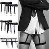 1Pair Men Lady Elastic Shirt Garter Uniform Stays Holders Non-Slip Locking Clamp