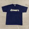Винтажная рубашка Droors Clothing DC Shoes Мужская Средняя Темно-синяя 90-е Скейтбординг Унисекс Футболка