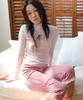 Nofficial Noffice Lace Trim Knit Capri Pink