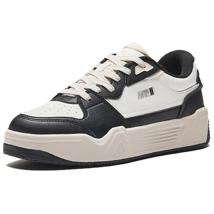 Anta C37 Series Slip Resistant Abrasion Resistant Balance Low top Skateboard Shoes Women's Black White 122528027-3