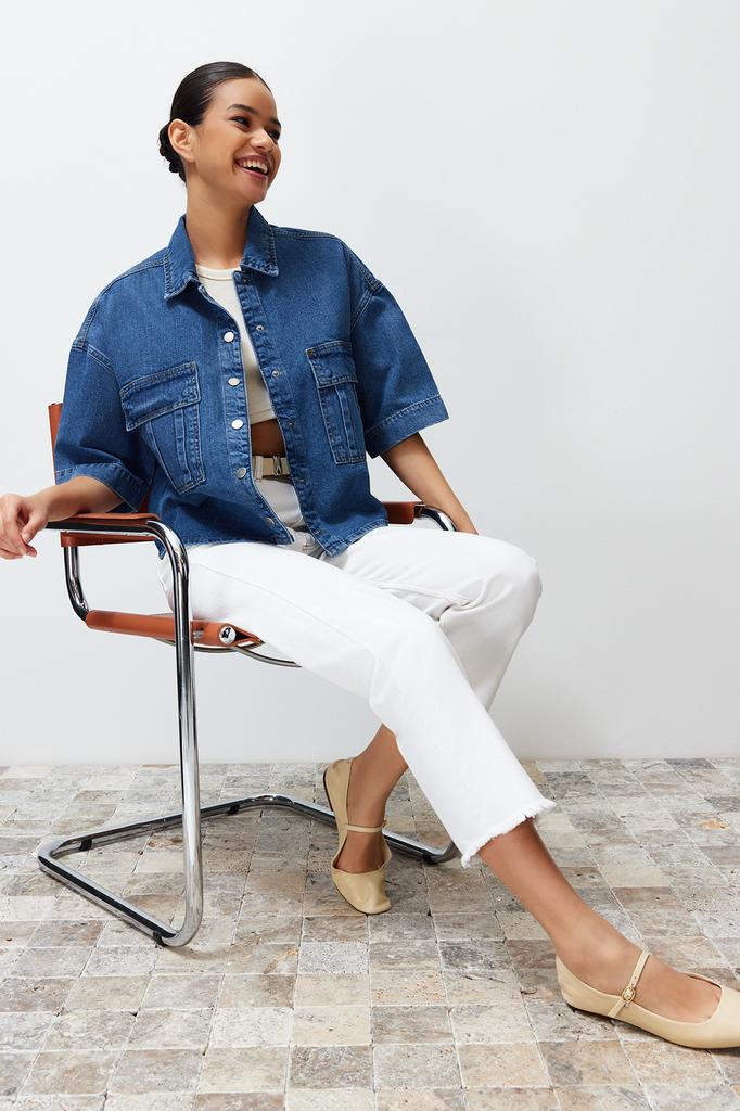 Women's Fashion Shirt Shirt Collar Sleeveless Red Pleated Fitted Waist-Fitting Woven Shirt