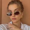 Luxury Retro Metal Frame Elliptical Frame Punk Trendy Street Po Sunglasses for Men and Women's Outdoor Travel Sunshades UV400