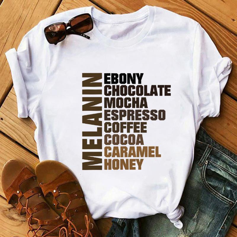 Women Funny Graphic Black African Curly Hair T-shirts for Aesthetic for Women Fashion Printed T-shirt T-shirt Aesthetic Clothes
