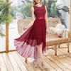 Formal Dress Lace Swallowtail Summer Crochet Large Hem Maxi Dress for Wedding