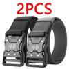2Pcs Tactical Waist Belt - Durable Automatic Buckle, Perfect for Outdoor Adventures, Unisex Accessories for Men and Women