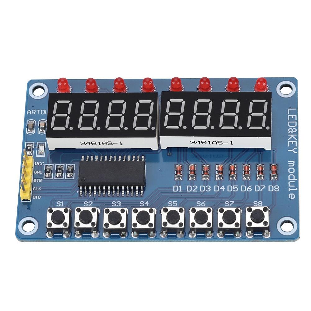 New 8 Bit Digital LED Key Digital Tube TM1638 Display Module For Arduino AVR Authentic