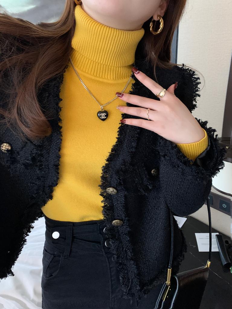 Водолазка женская флисовая утолщенная осенне-зимняя новая цельномеховая норка внутри верхняя часть базовая рубашка женская зимняя толстая