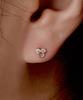 Helene Jewelry Серьги-гвоздики 14K Twinkle с кубическим цирконием
