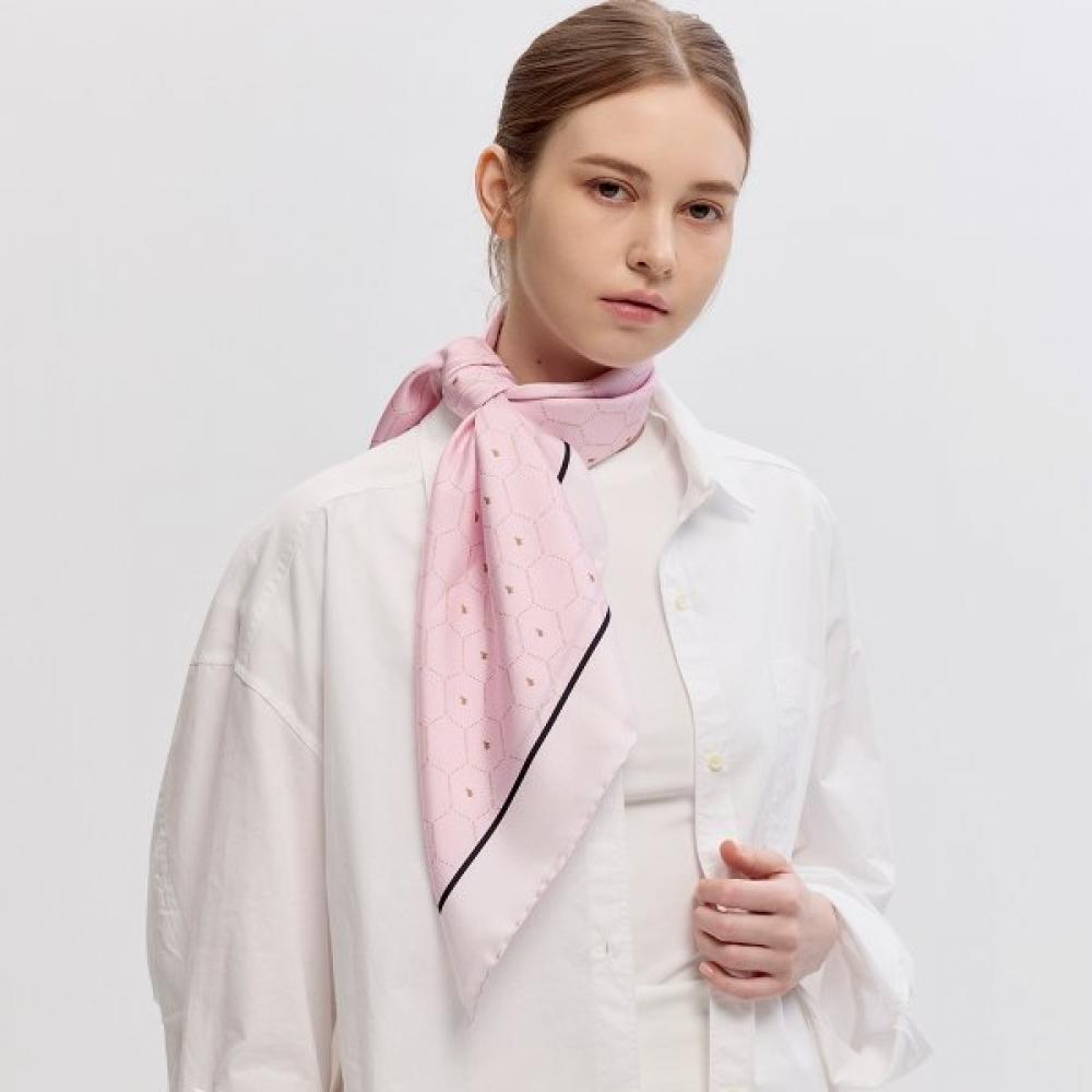 Dalre Goat Silk Scarf 90 Pink