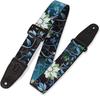 Leathers Polyester Guitar Strap Sublimation Original Artist Printed with Genuine Leather Ends Levy's 2" - Design, (MPD2-038)