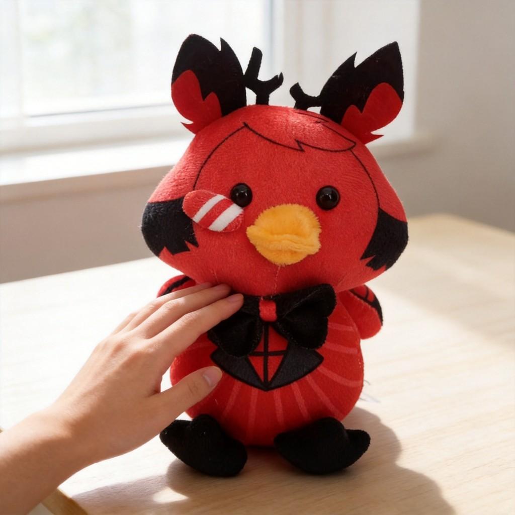 Плюшевая игрушка-кошка из отеля Хазбин, из мягкого кристаллического бархата, для подарков и коллекционеров