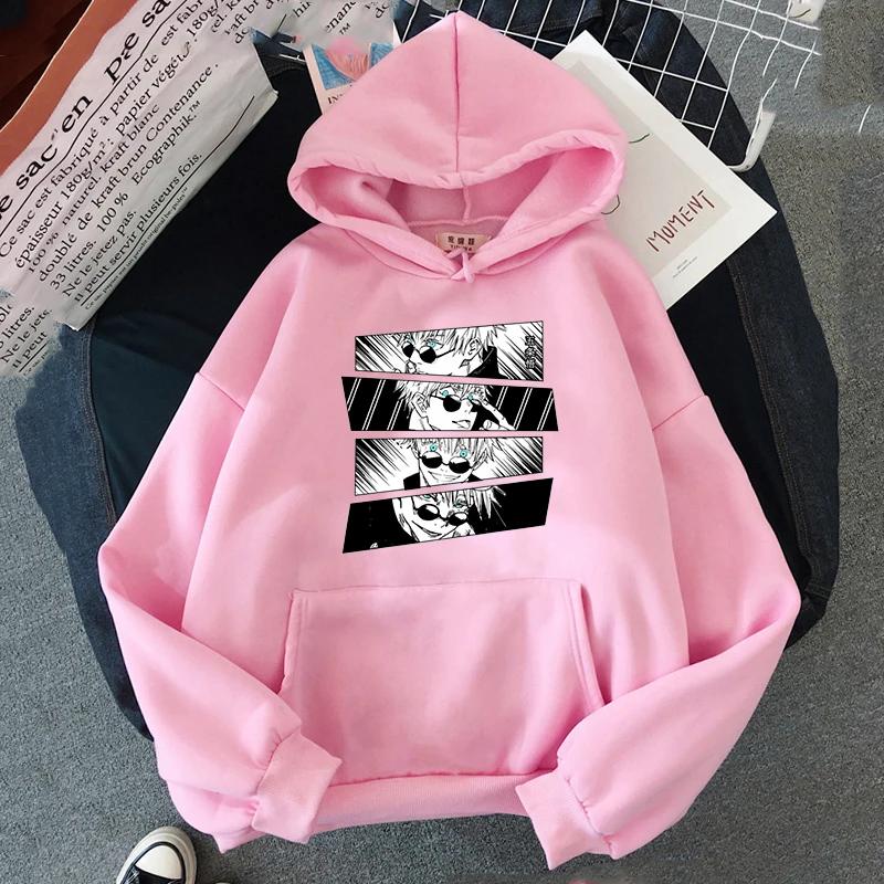 Jujutsu Kaisen Anime Print Hoodie Autumn Winter Sweatshirt Unisex Hoodie Crewneck Sweatshirts Harajuku Tops Long Sleeve Clothes
