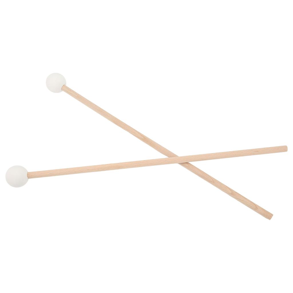 2PCS Maple Handle Rubber Head Wonderful Sound Quality for Marimba