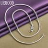 925 Sterling Silver 3mm Snake Chain Necklace
