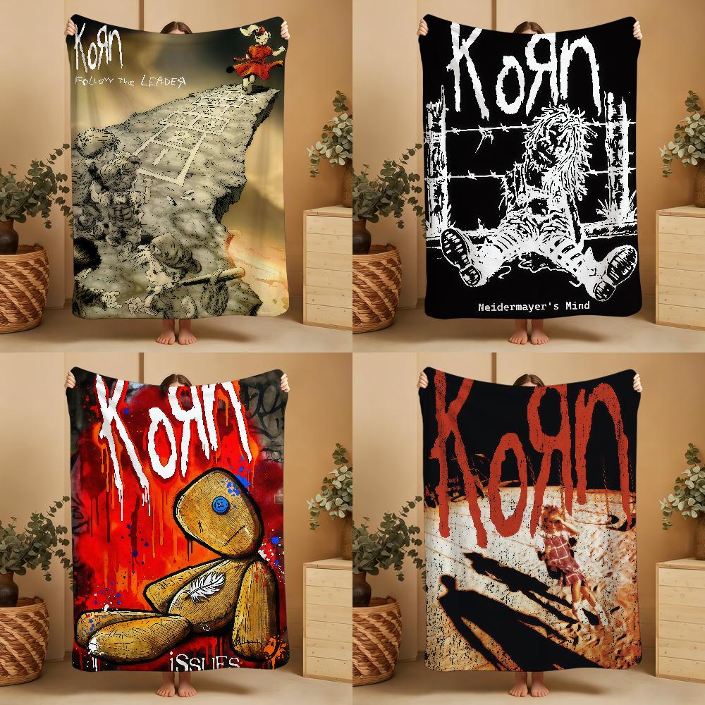 Группа Korn Плед Мягкий Теплый Пушистый Плед Супер Детские Игрушки Кровать Диван Машина Колыбель