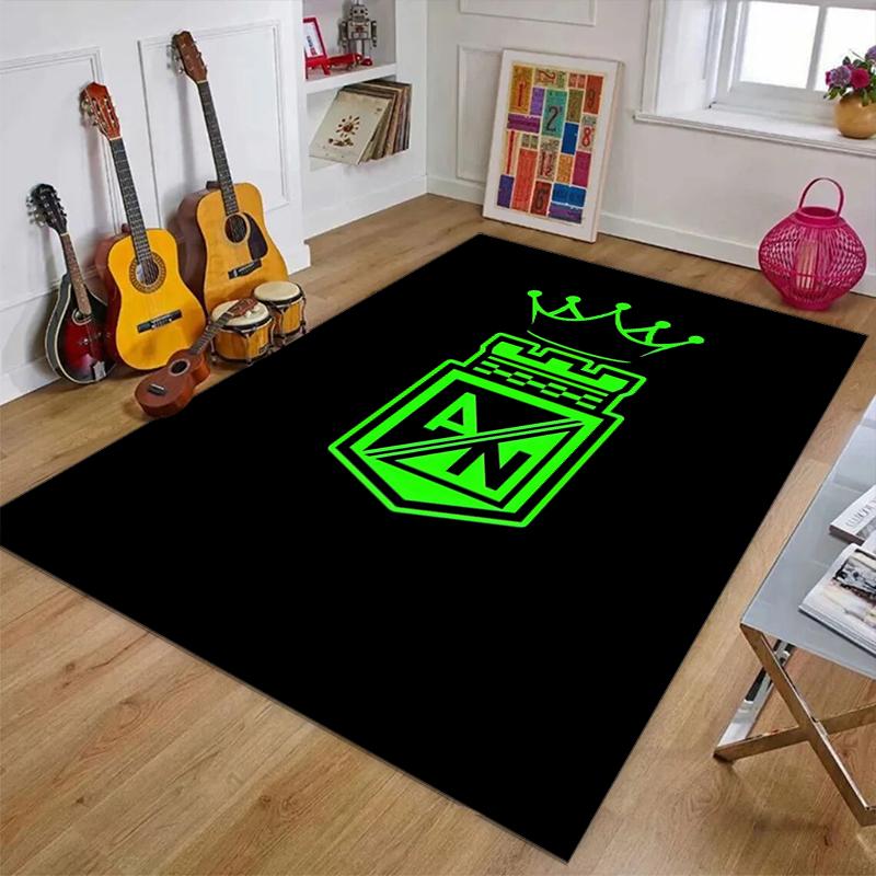 Atletico Nacional Polyester Carpet, Soft Indoor Mat for Office Chair, Living Room, Computer Desk - Decorative Home Office Rug Design