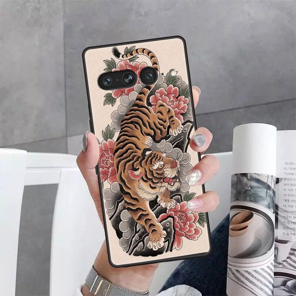 Чехол для Google Pixel 7 6 Pro 5 4 3 3a XL 5a 4a 5G, мягкий чехол для Pixel 6Pro 4XL 3XL 3aXL, задняя крышка Fundas Tiger Crane ART