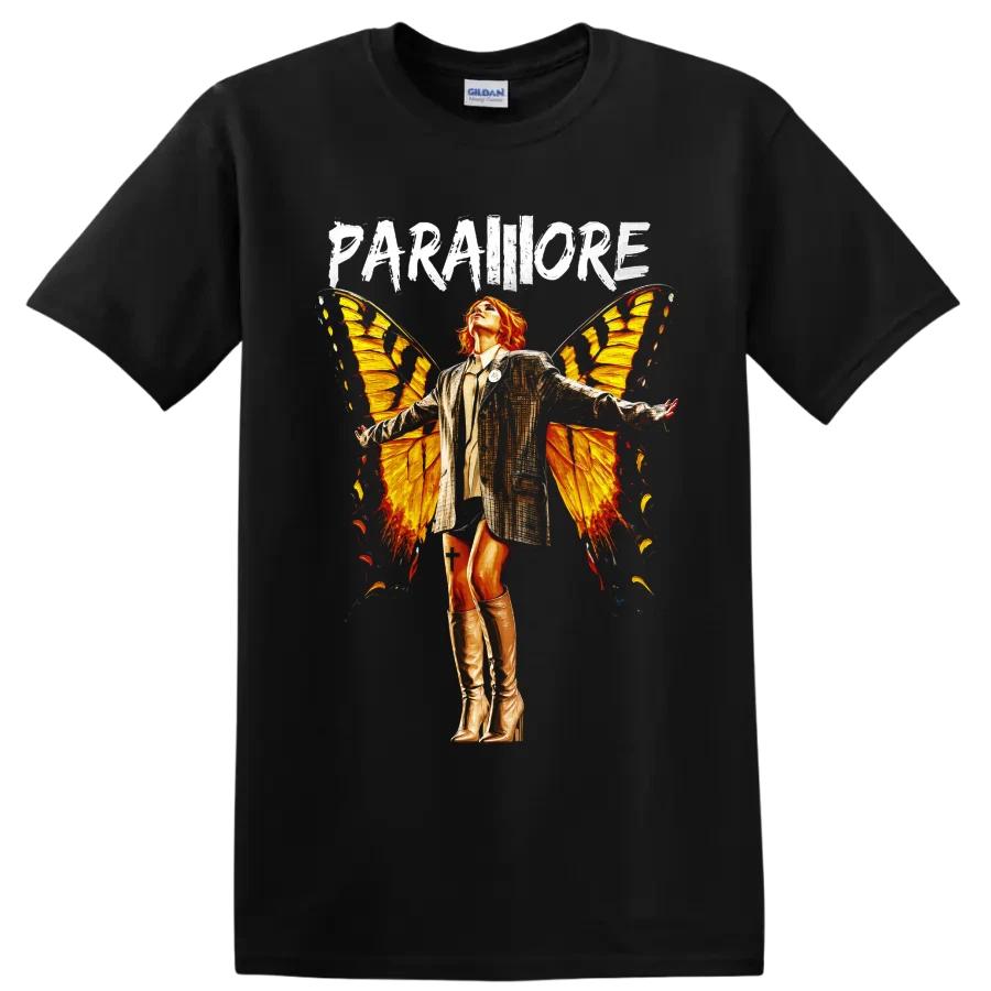 Paramore Butterfly Wings T Shirt Rock Band Graphic Concert Music Fan Tee Gift