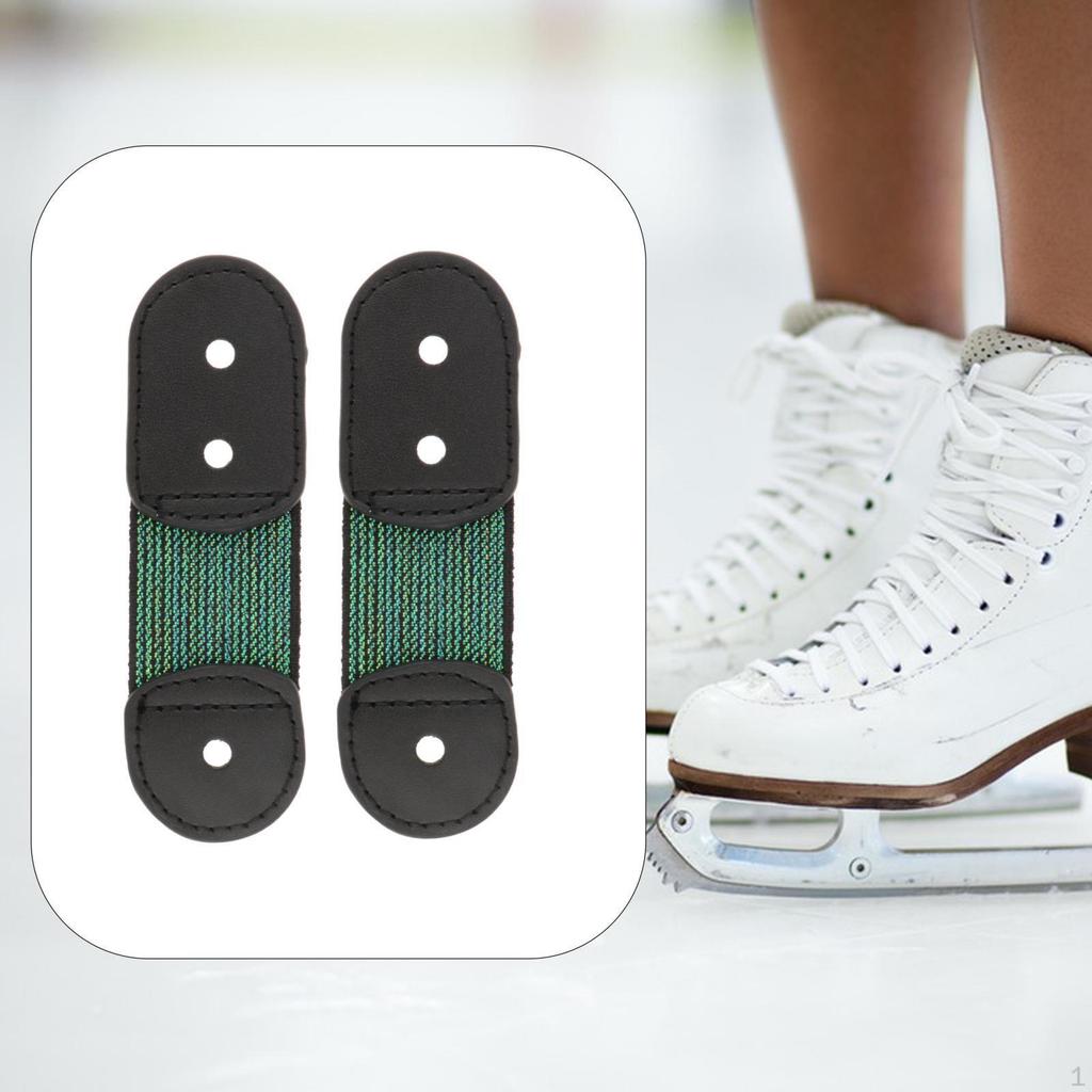 2 шт. Шнурки для фигурного катания .9 дюйма x 1.2 дюйма Защита шнурков для ботинок для танцев Все размеры обуви