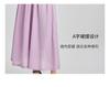 Acetic Acid Strap Waist Cinching Temperament Seven Quarter Sleeve Thin Dress