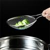 Oval Stainless Steel Strainer Scoop Convenient Frying Strainer Spoon Draining Spoon  Baking