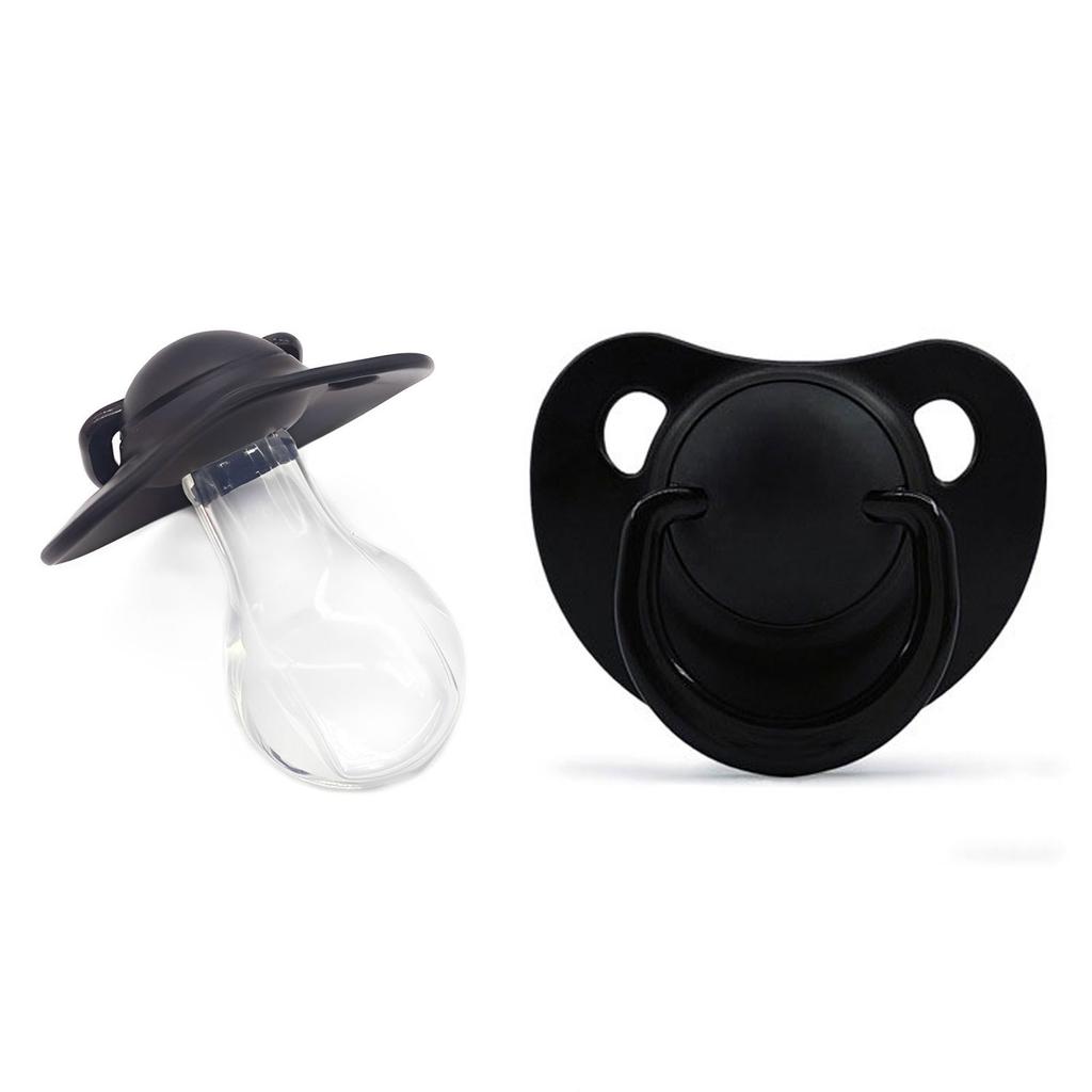 Stress Relief Adult Pacifier Soft Silicone Male Female Soother Pacifier Ergonomic Reduced Snoring for Anxiety Reduction