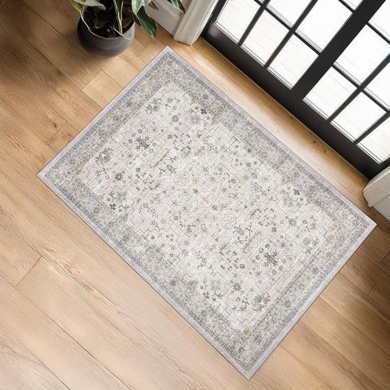 Винтажный входной коврик в этническом стиле, придверный коврик для фермерского дома, нескользящий напольный коврик, абсорбирующий коврик для гостиной для прихожей, кухни, ванной комнаты