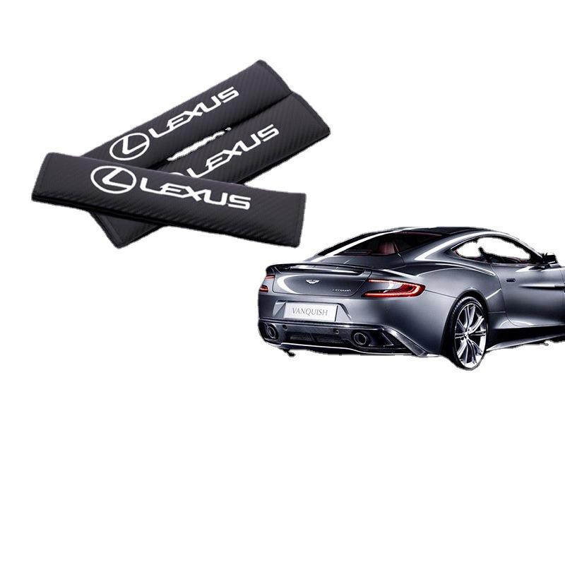 Japanese Carbon Fiber Car Seat Belt Shoulder Pad - Interior Upgrade Accessory