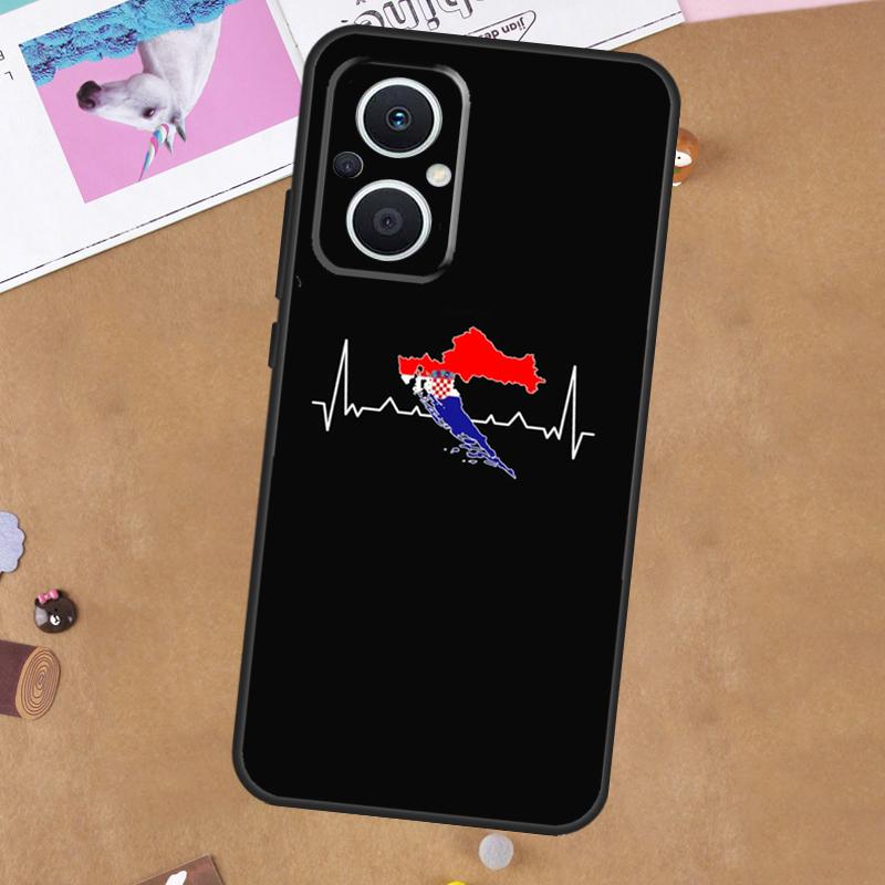 Croatia Coat Of Arms Flag For OPPO Reno 13F 11F 12F 14F 10 11 12 13 14 Pro 8T 7 8 Lite OPPO Find X9 X8 X6 X5 Pro Case