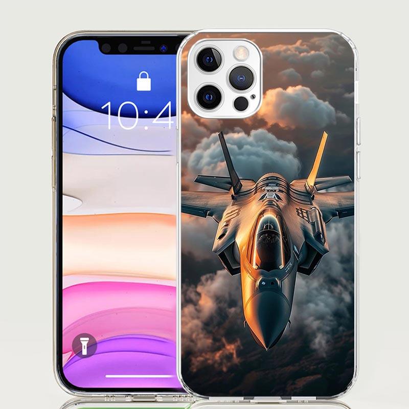 Aircraft Airplane Cool Phone Case for Apple iPhone 17 Air 16 15 Plus 14 + 13 Mini 12 11 Pro Max 7 8 SE 16Max Soft Shell Cover Co