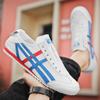 Summer Lazy One-pedal Lace-up-free Men's Shoes Little White Shoes Breathable Flat-bottomed Canvas Casual Shoes