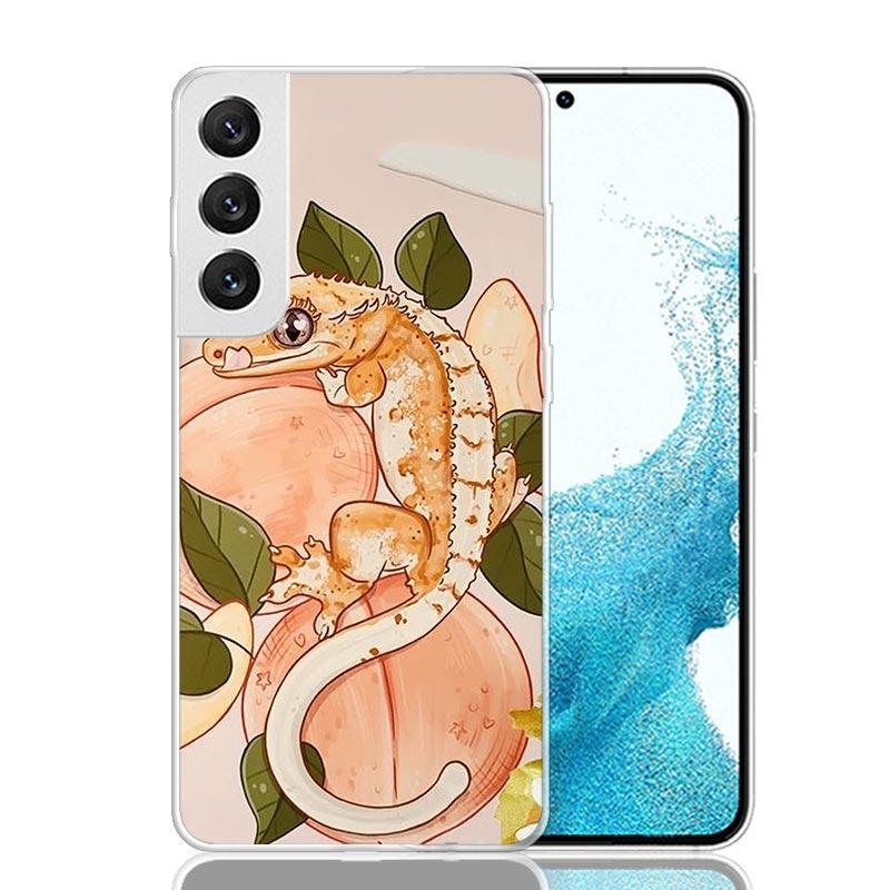 Lizards Geckos Phone Case For Samsung Galaxy S26 S25 Edge S24 S23 FE S22 Ultra S21 Plus S20 + Fundas Cover Coque Galaxy S25 S24