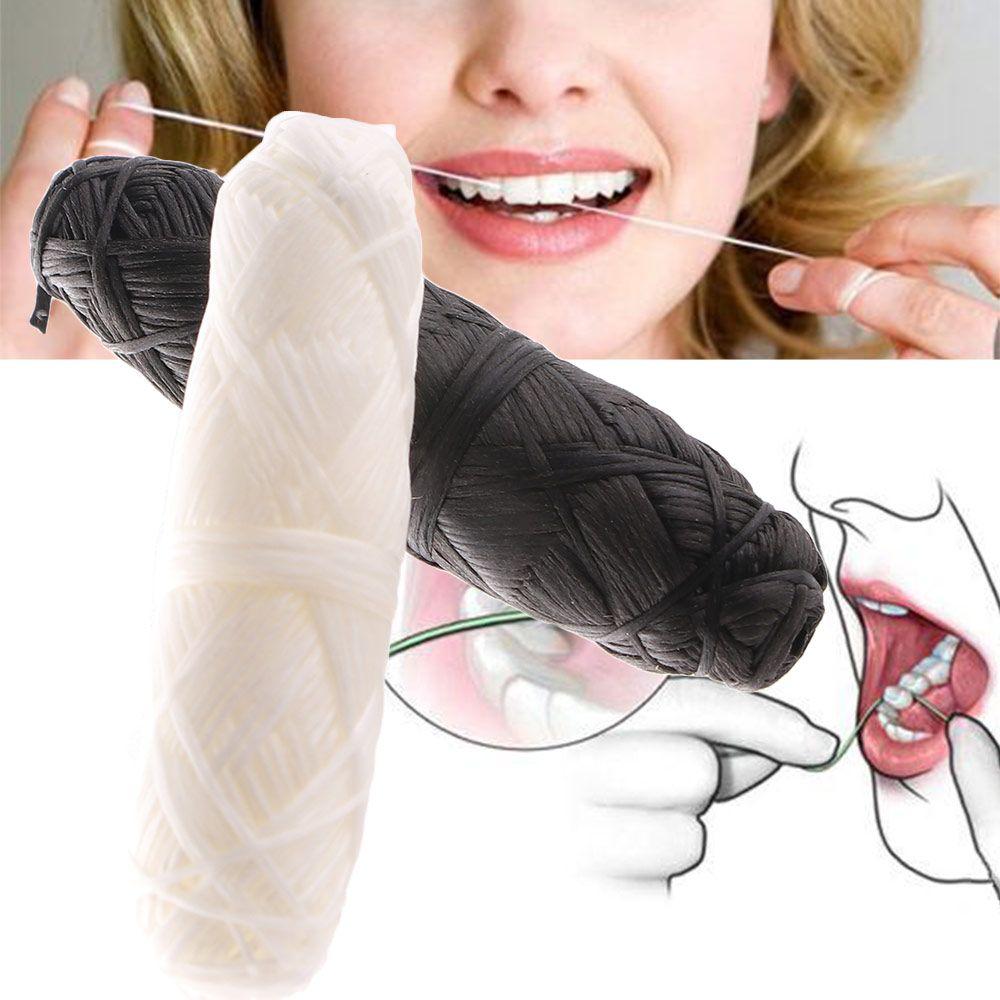 Экологичная зубочистка бамбуковая для чистки зубов зубная нить катушка флосс для зубов уход за полостью рта гигиена полости рта зубная нить