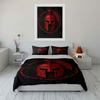 Red Spartan helmet design. Bedding sets Duvet cover sets Duvet covers Pillowcases(1 * Duvet Cover 2 * Pillowcases, without duvet insert)