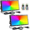 Светодиодный прожектор - элегантный - 100 Вт - RGB - 16 цветов - пульт дистанционного управления 8-10 м