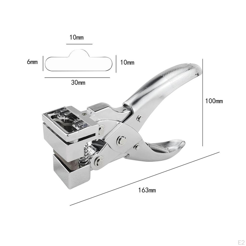 Heavy Duty Slot Punch, Handheld Badge Hole Puncher, Slotting Punch Tool for ID Card, Luggage Tag,