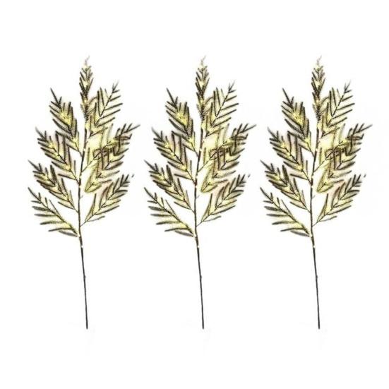 Светящиеся рождественские ветки норфолкской сосны на батарейках, предварительно освещенные сосновые стебли, искусственные сосновые иголки и ветки для самостоятельного изготовления венков, наполнители для ваз, для использования в помещении