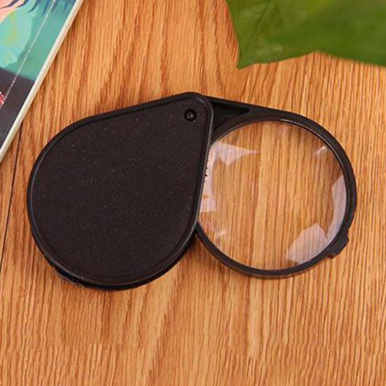 Slim Thin Reading Pocket Magnifying Glass 60mm 6x Loupe Folding Magnifier
