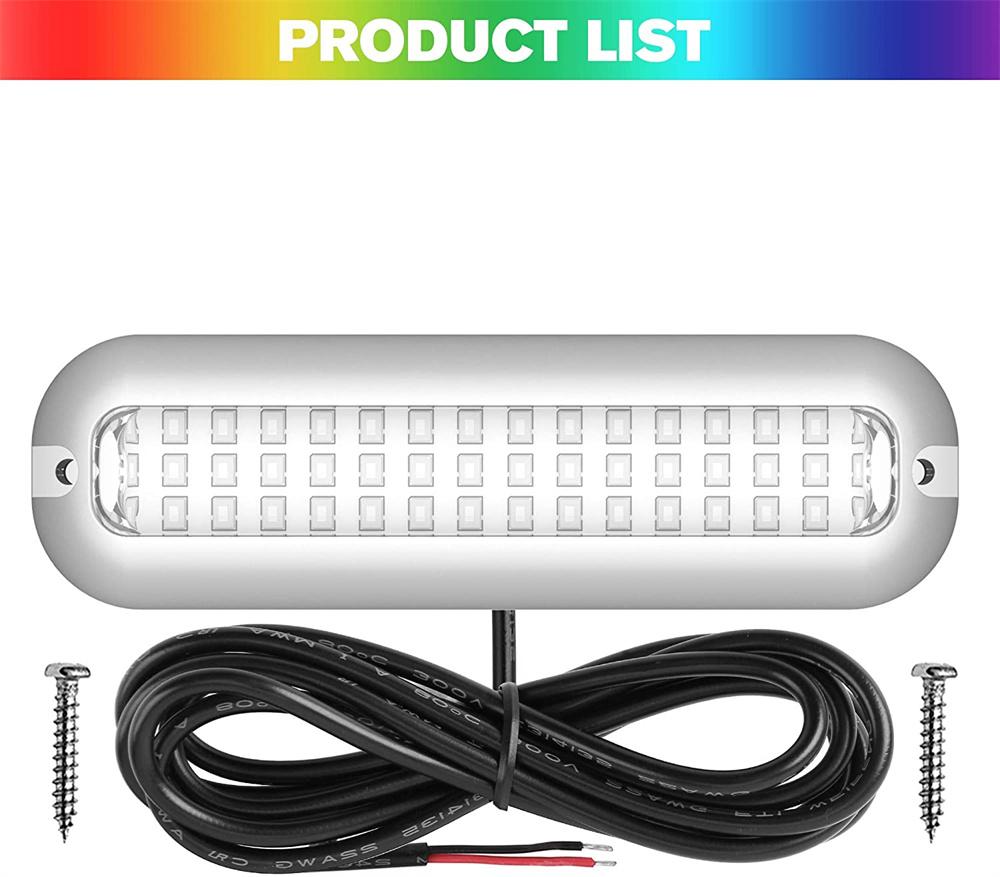 2Pc 42Led Marine Underwater Lights Stainless