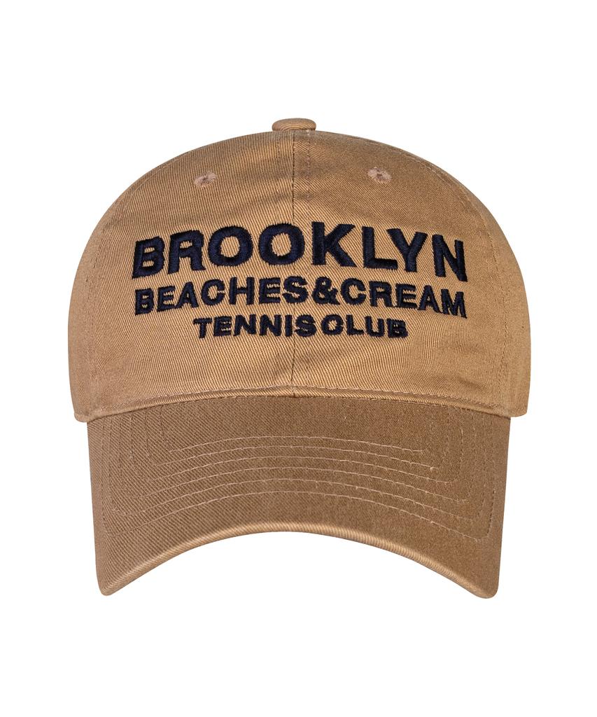 Кепка-бейсболка Bichiseuaenkeulim Brooklyn Tennis Club - Темно-бежевая