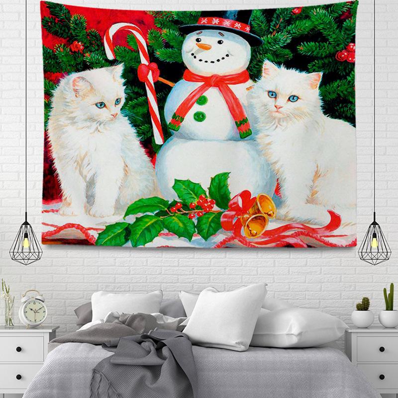 Серия подвесных тканевых гобеленов в рождественском стиле