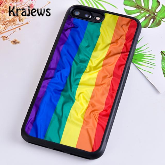 Krajews Gay Pride LGBT Flag Springs Phone Case Cover For iPhone 17 Air 16 15 14 plus 12 13 pro max coque Fundas