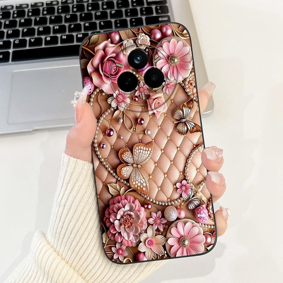 Чехол для Realme 14 Pro 5G RMX5056 Новый Конфетный Расписной Чехол Мягкий Силиконовый Чехол для Телефона Для Realme 14 Pro Plus Realme14 Pro+ 5G Корпус