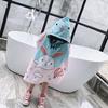 Bath Towel Skin-friendly Fadeless Polyester Kids Hooded Beach Towel for Children