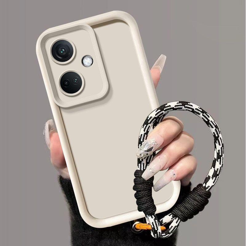 Чехол для vivo Y27 Чехол для телефона Vivo Y27 4G Плетеный шнурок Матовая задняя крышка Защита с эффектом кожи Противоударный чехол