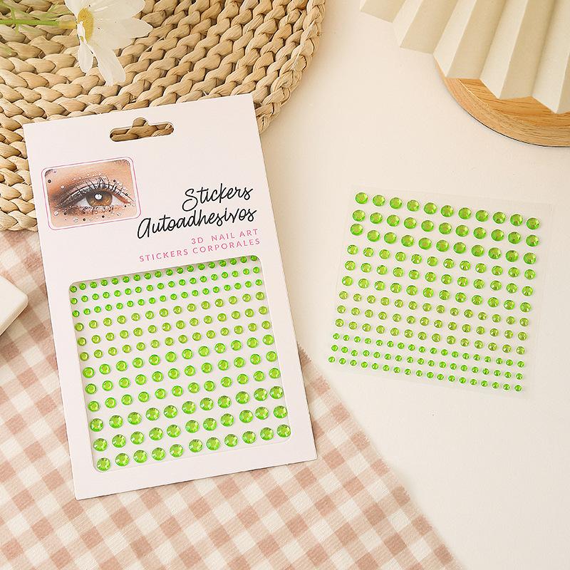 Алмазная кристаллическая татуировка-наклейка, блестящая подводка для глаз, макияж для бровей, лицо, глаза, алмазные татуировки, рок-горный хрусталь, 3D наклейки-подводка для глаз