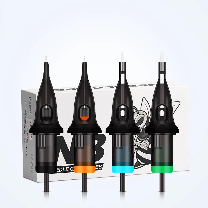 20 шт. иглы для тату-картриджа с изображением пчелы, иглы RL/RS/M1/RM для роторной ручки для татуировки, косметические инструменты