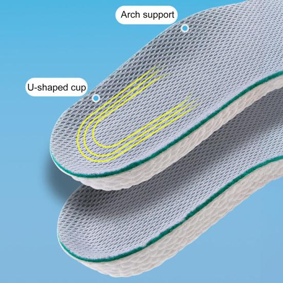 1 Pair Orthopedic Insoles Height Increase Arch Support Insoles Breathable Odor-free Height Boosters Invisible Height Enhancer